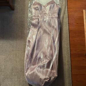 Xscape Soft Pink Strapless Dress